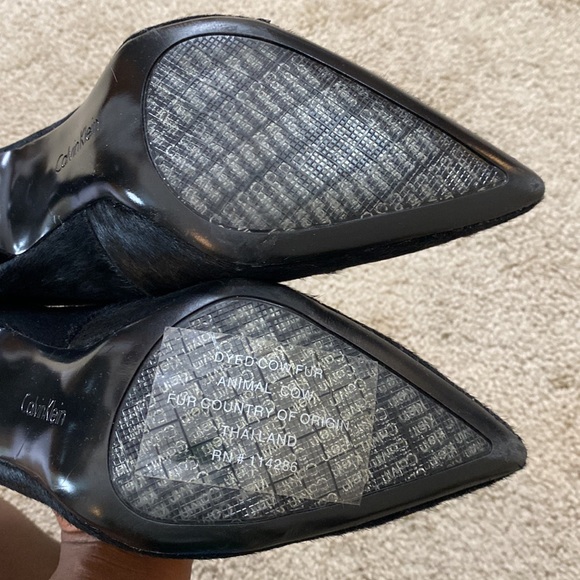 Calvin Klein Neila pony pointed toe heels - Picture 8 of 8